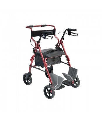 Rollator in alluminio 4 ruote con freni Mod. Rolly 2